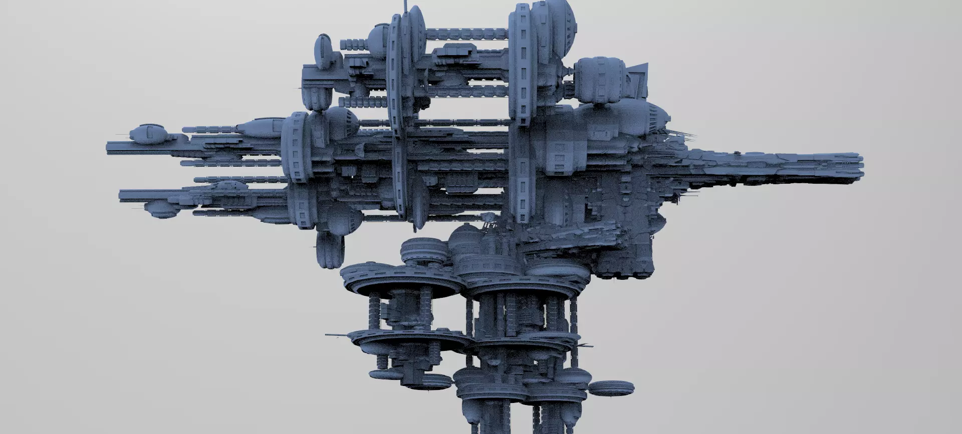 Colossal telescope ship systems  3D model_0