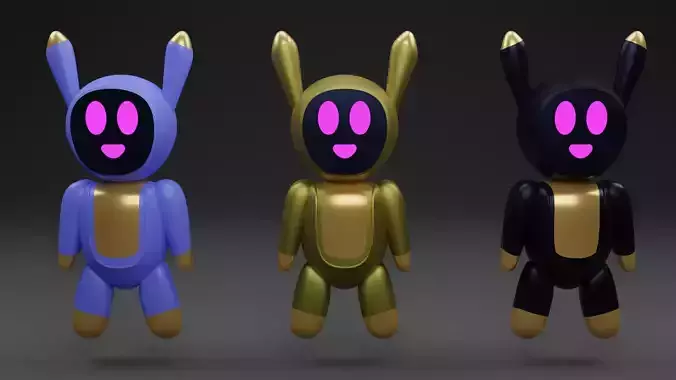 Robot Plushies 3D print model