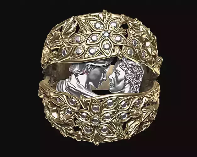 man and woman ring