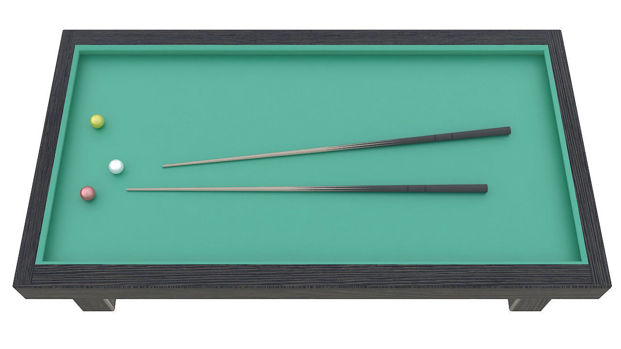 Billiard table 3D model_3