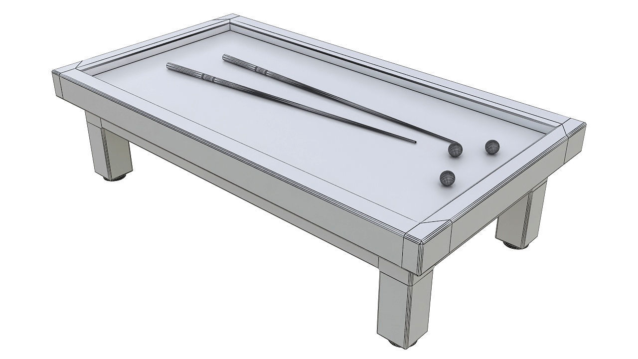 Billiard table 3D model_8