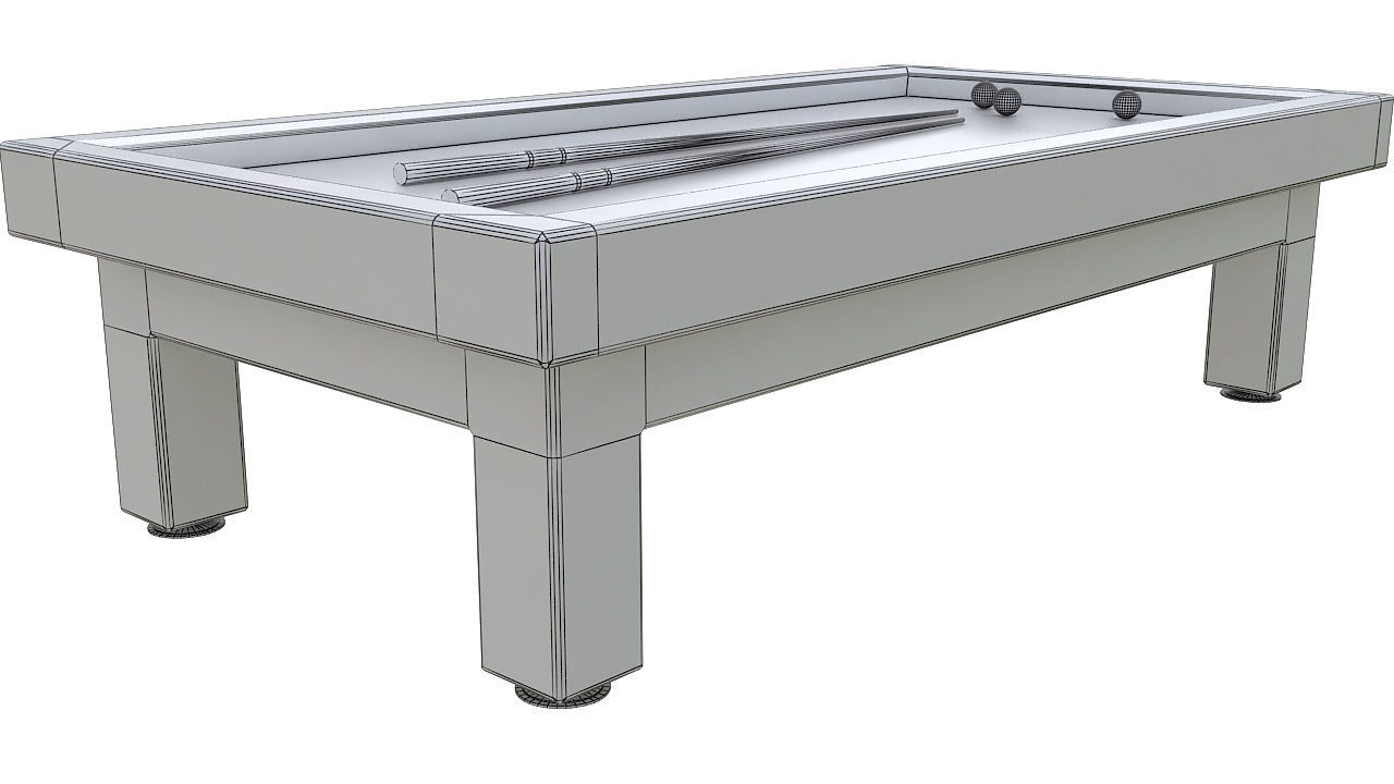 Billiard table 3D model_7
