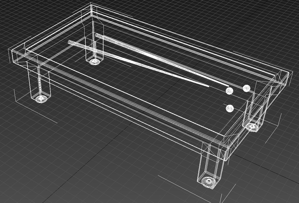 Billiard table 3D model_15
