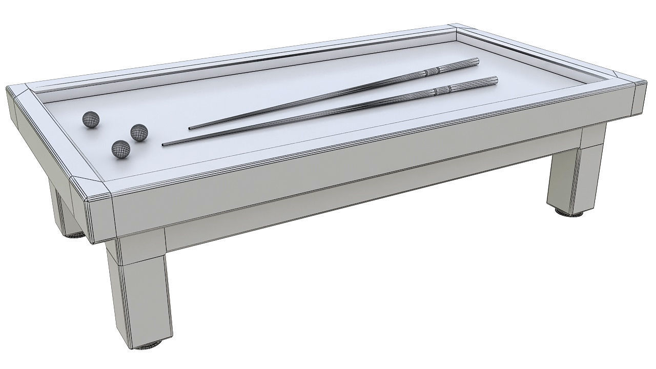 Billiard table 3D model_9