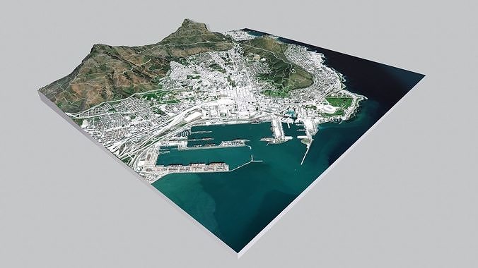 Cityscape  Cape Town South Africa 3D model 2