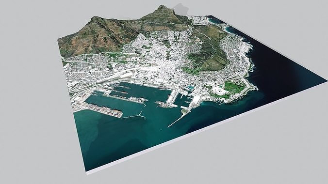 Cityscape  Cape Town South Africa 3D model 5
