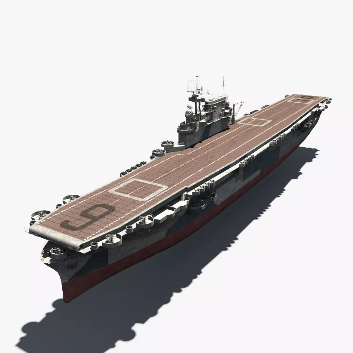 USS Enterprise Low-poly 3D model_0