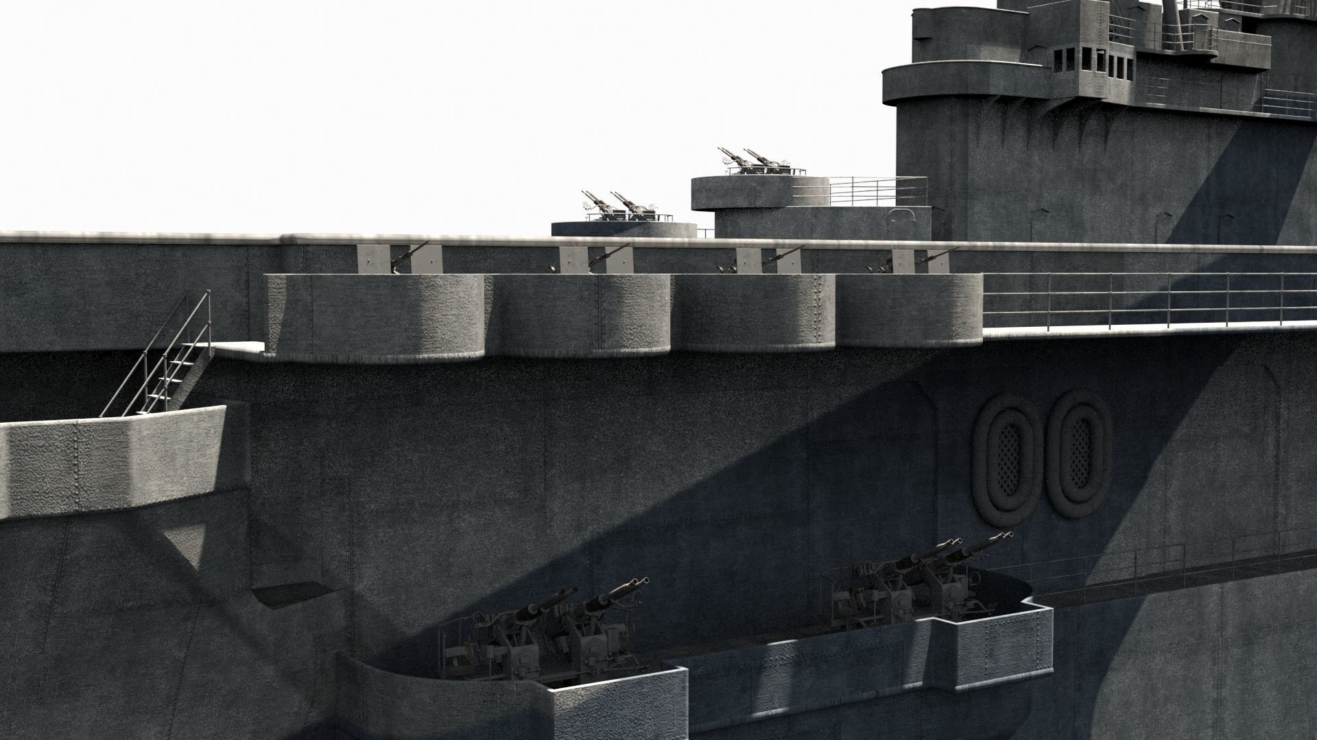 USS Enterprise Low-poly 3D model_10