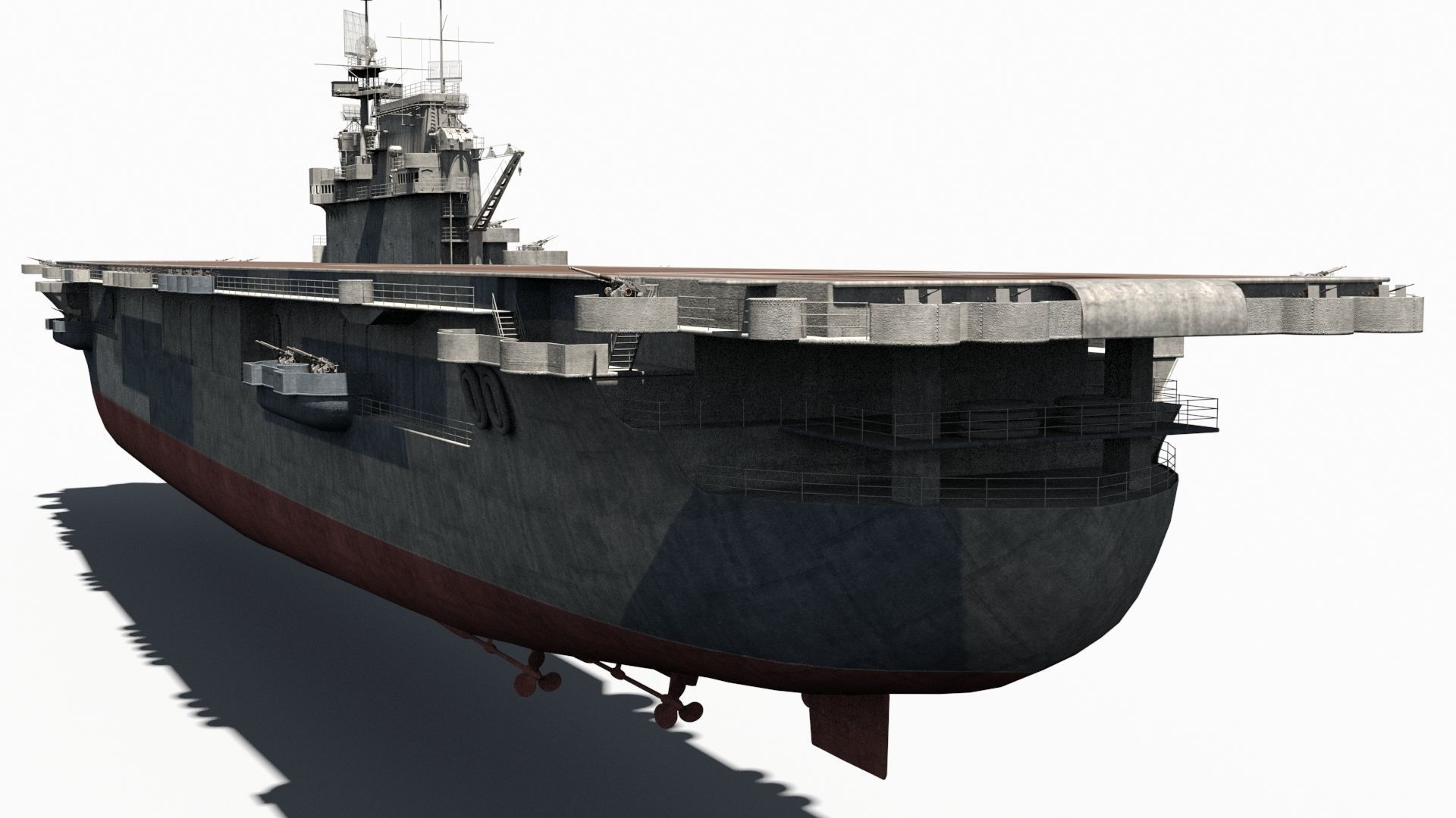 USS Enterprise Low-poly 3D model_3