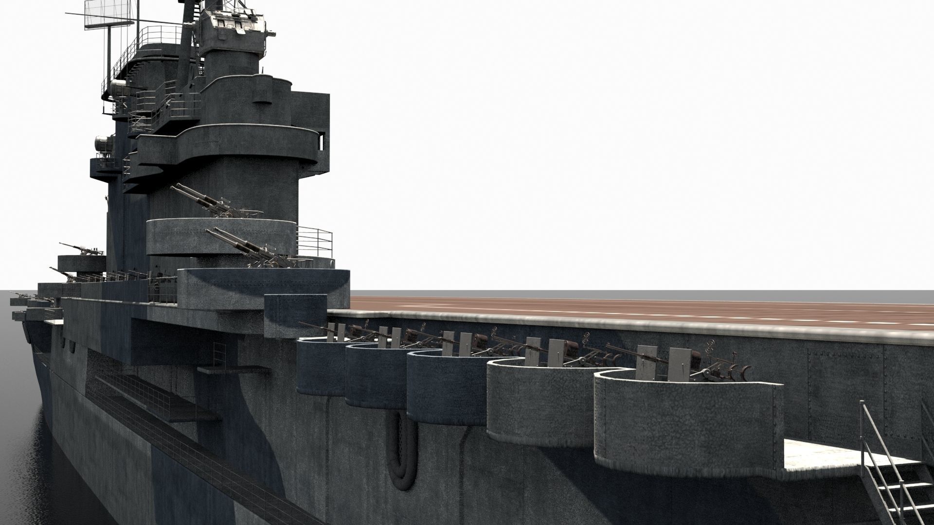 USS Enterprise Low-poly 3D model_9