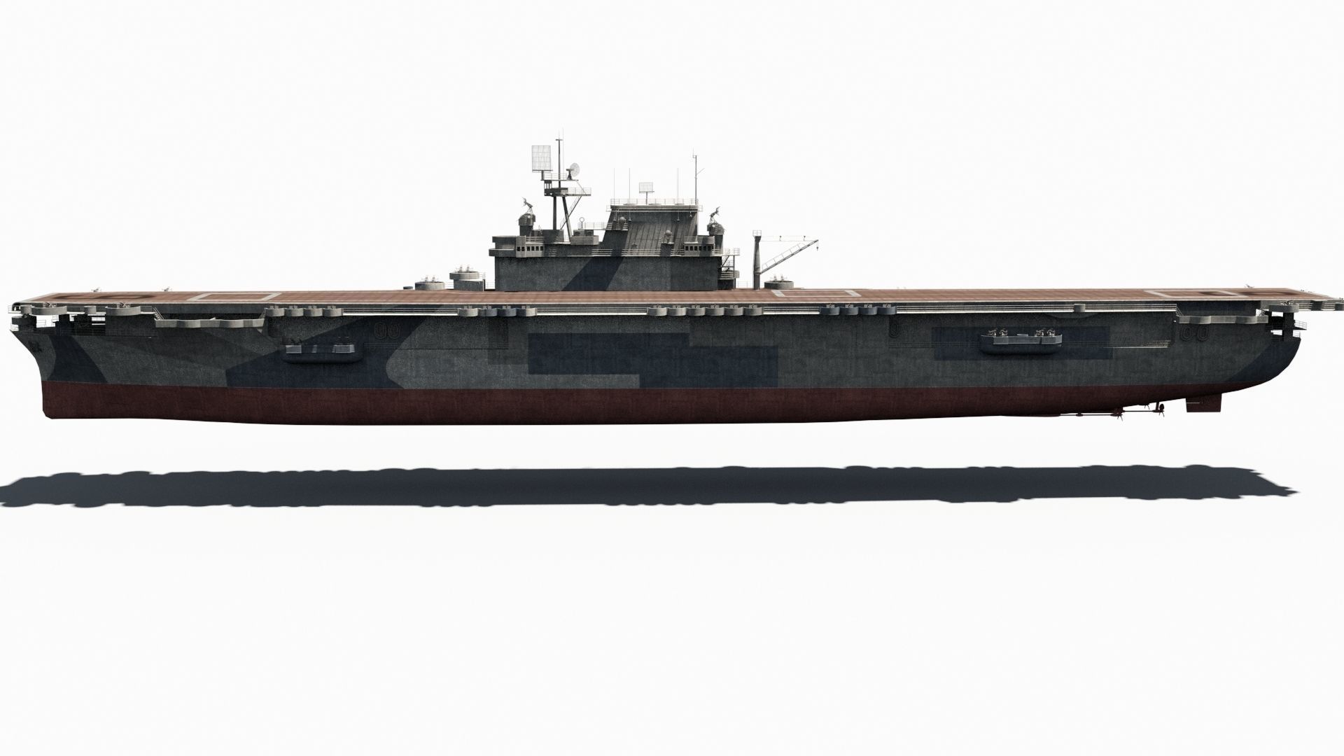 USS Enterprise Low-poly 3D model_2