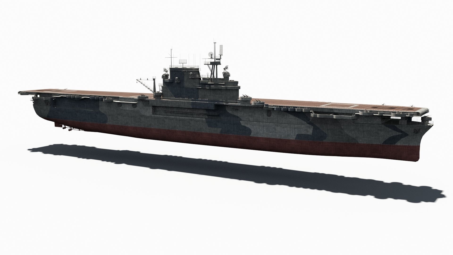 USS Enterprise Low-poly 3D model_5