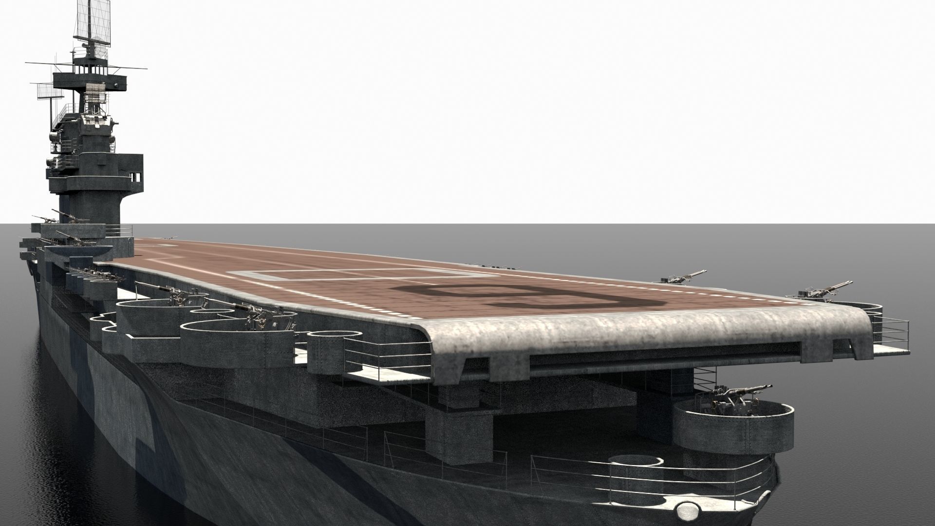 USS Enterprise Low-poly 3D model_6