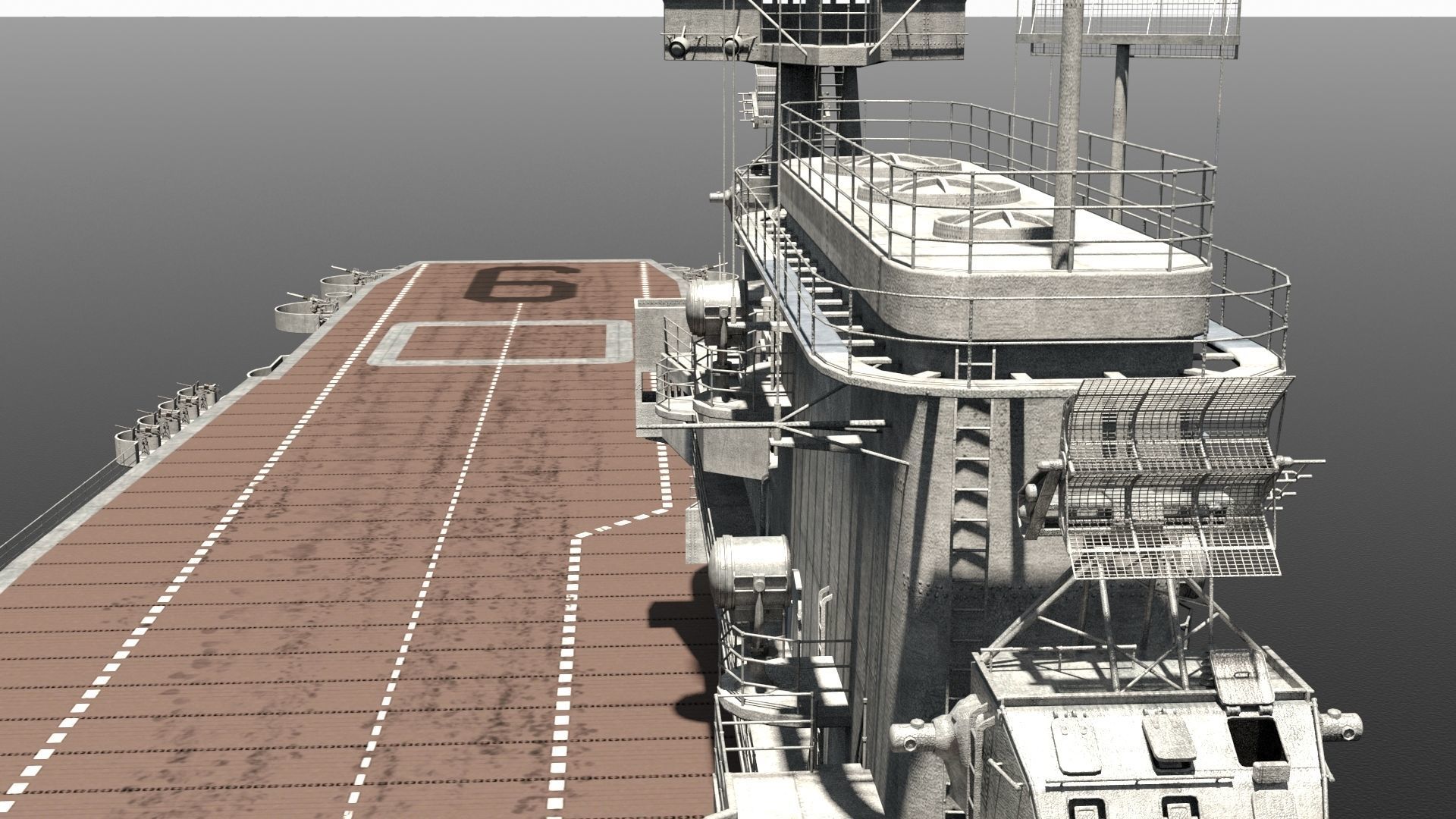 USS Enterprise Low-poly 3D model_7