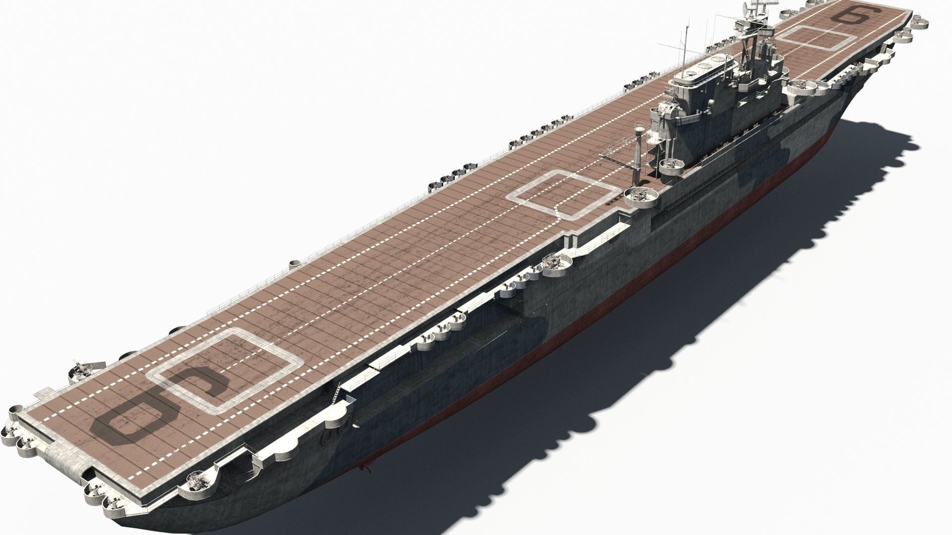 USS Enterprise Low-poly 3D model_4