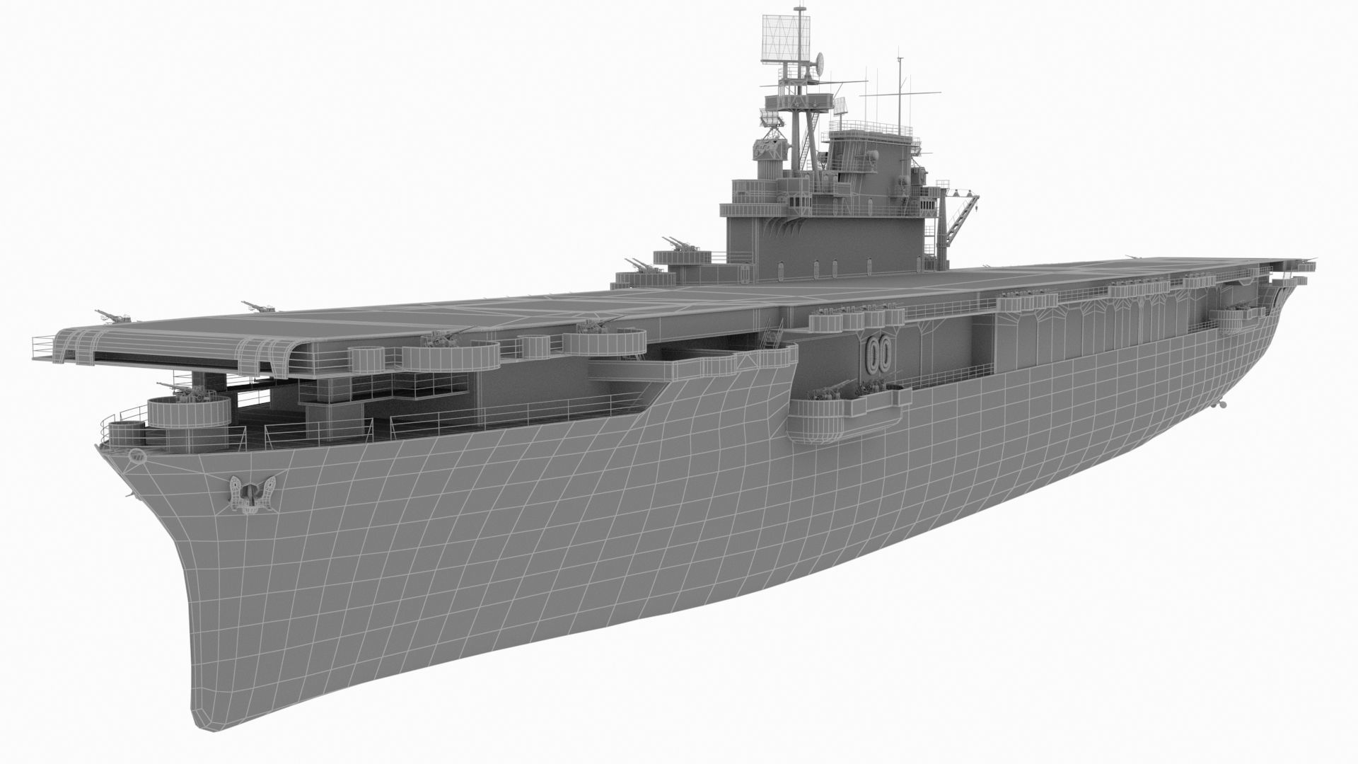 USS Enterprise Low-poly 3D model_12