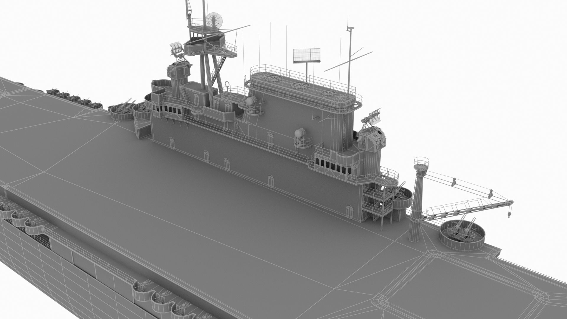 USS Enterprise Low-poly 3D model_13