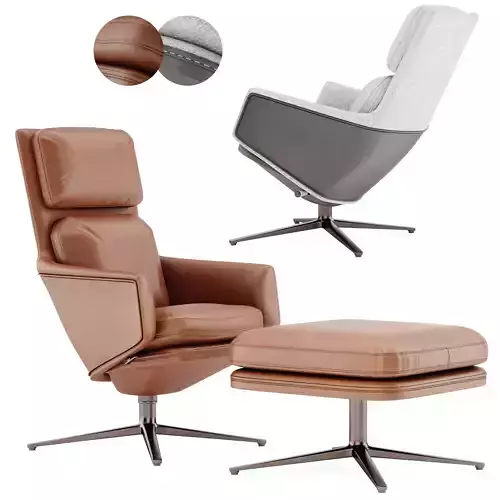 Armchair Vitra GRAND RELAX 3D model
