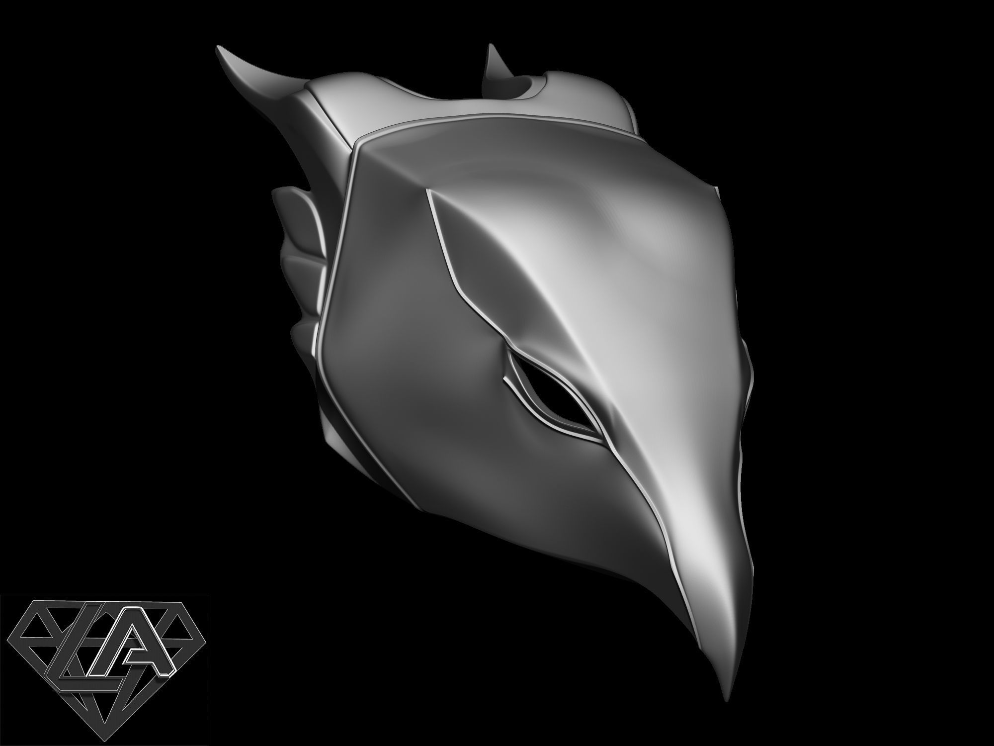 Falcon helmet 3D print model_3