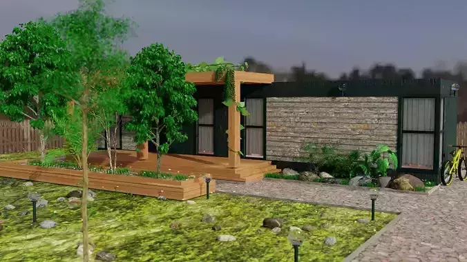 wooden residential house exterior