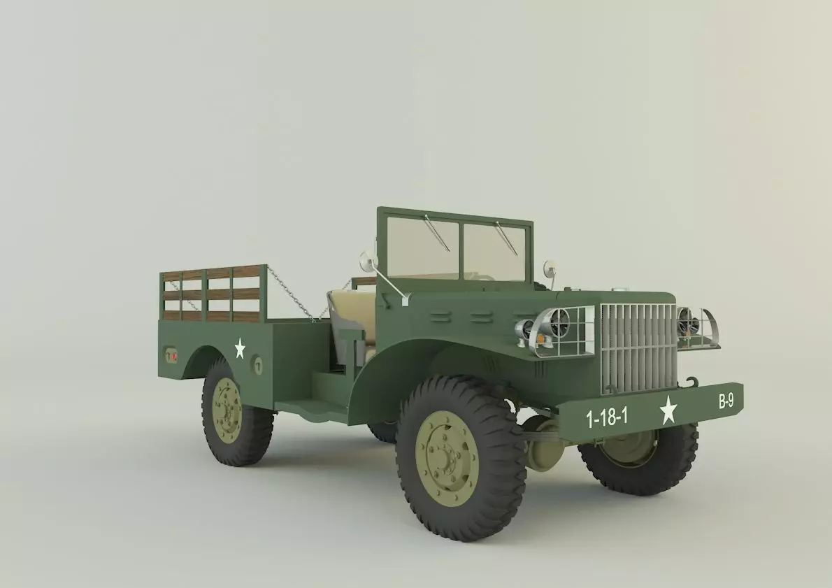 Dodge WC 51 3D model_0