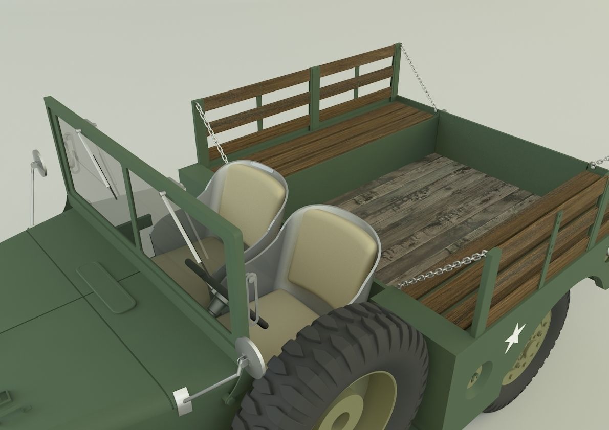 Dodge WC 51 3D model_12