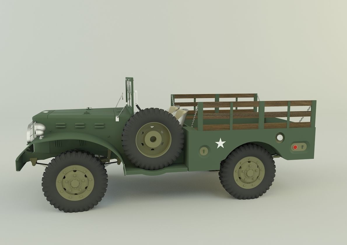 Dodge WC 51 3D model_7