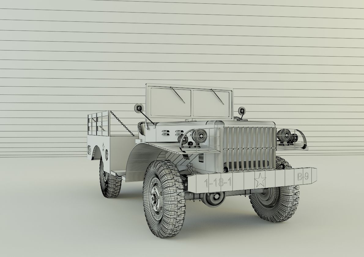 Dodge WC 51 3D model_23