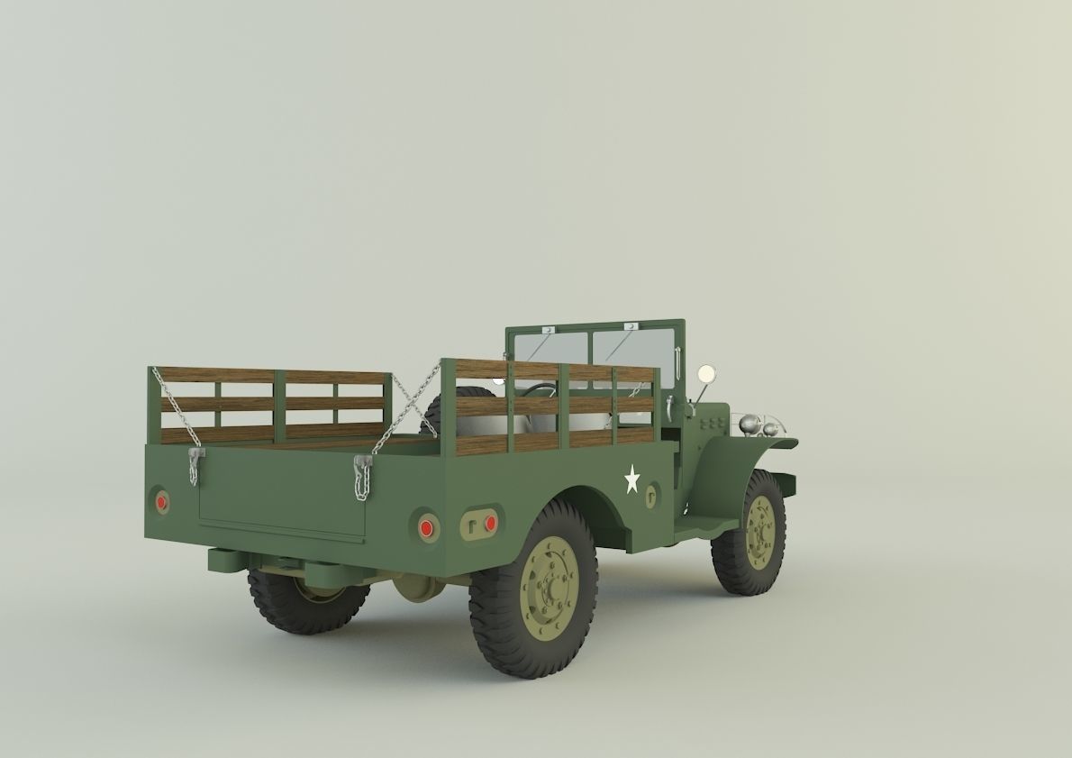 Dodge WC 51 3D model_4