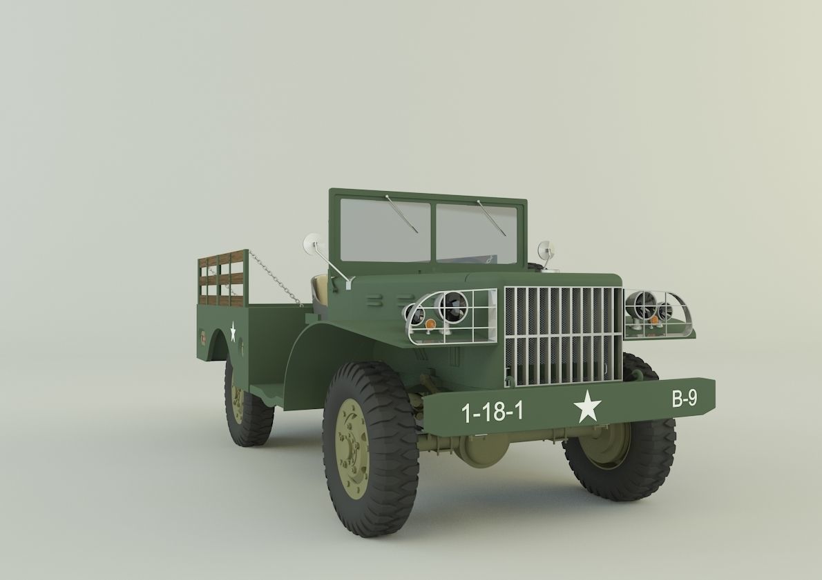 Dodge WC 51 3D model_6