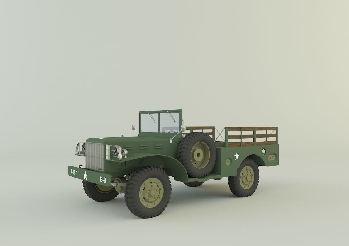 Dodge WC 51 3D model_1