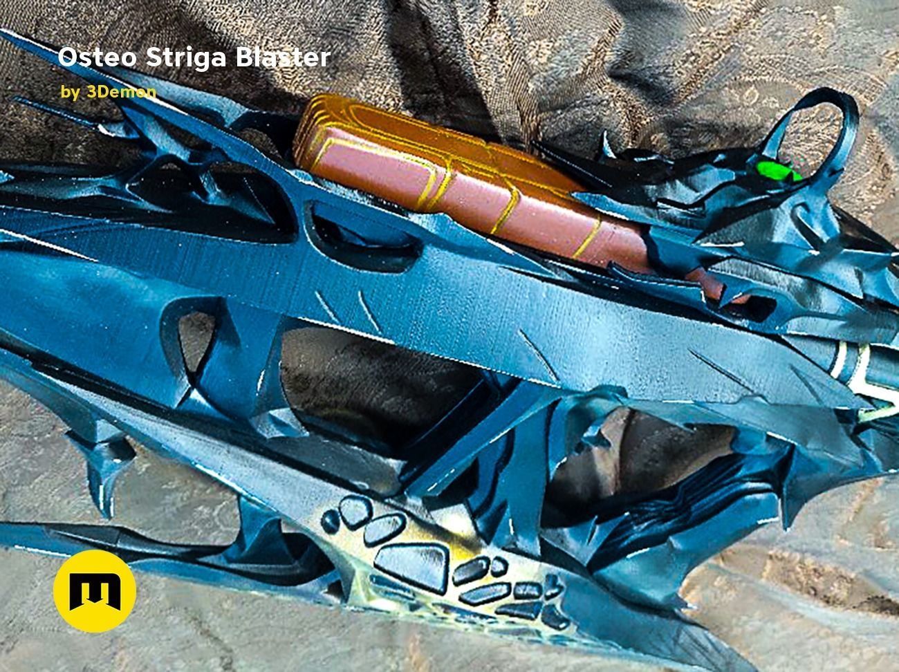 Osteo Striga Blaster 3D print model_9