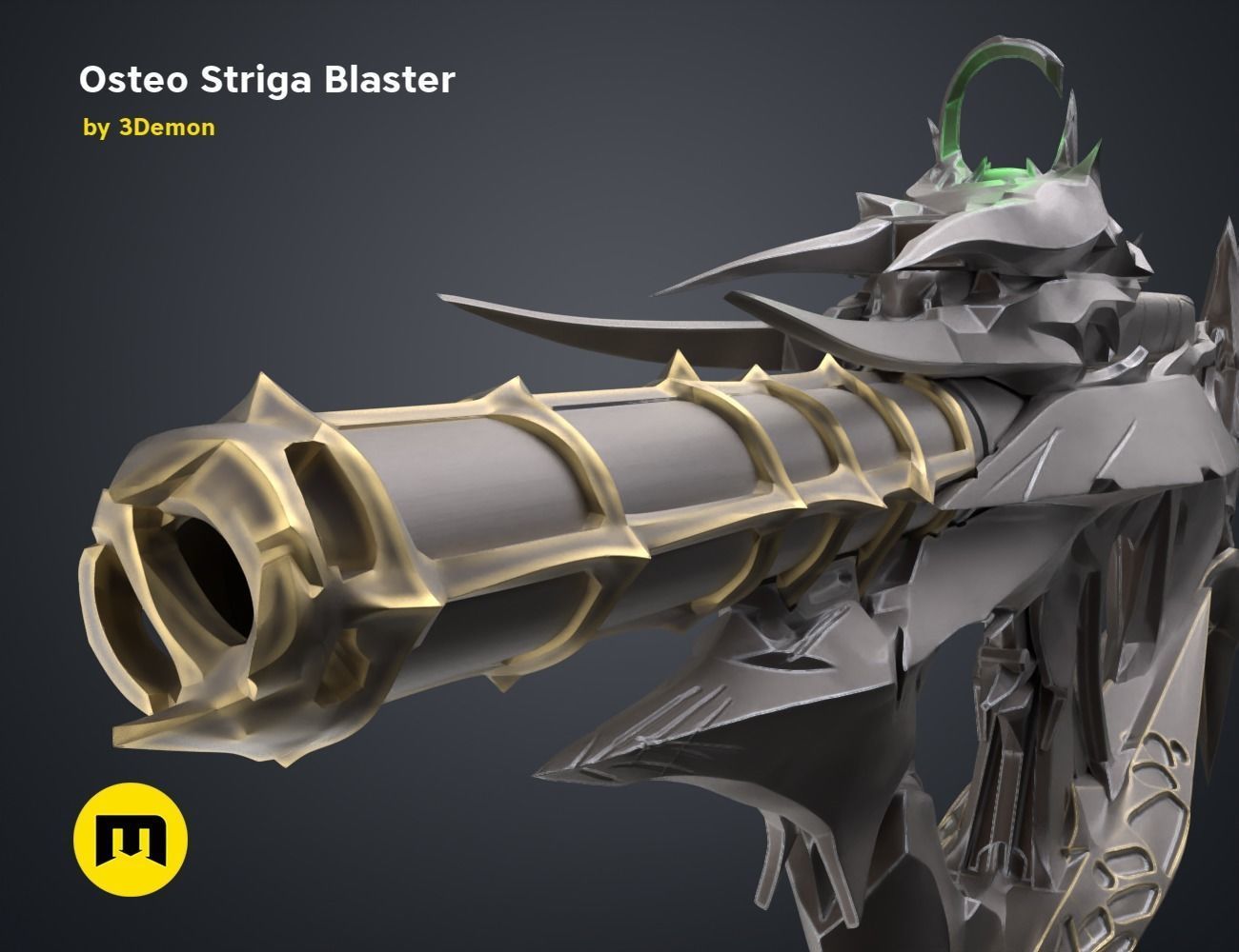 Osteo Striga Blaster 3D print model_3
