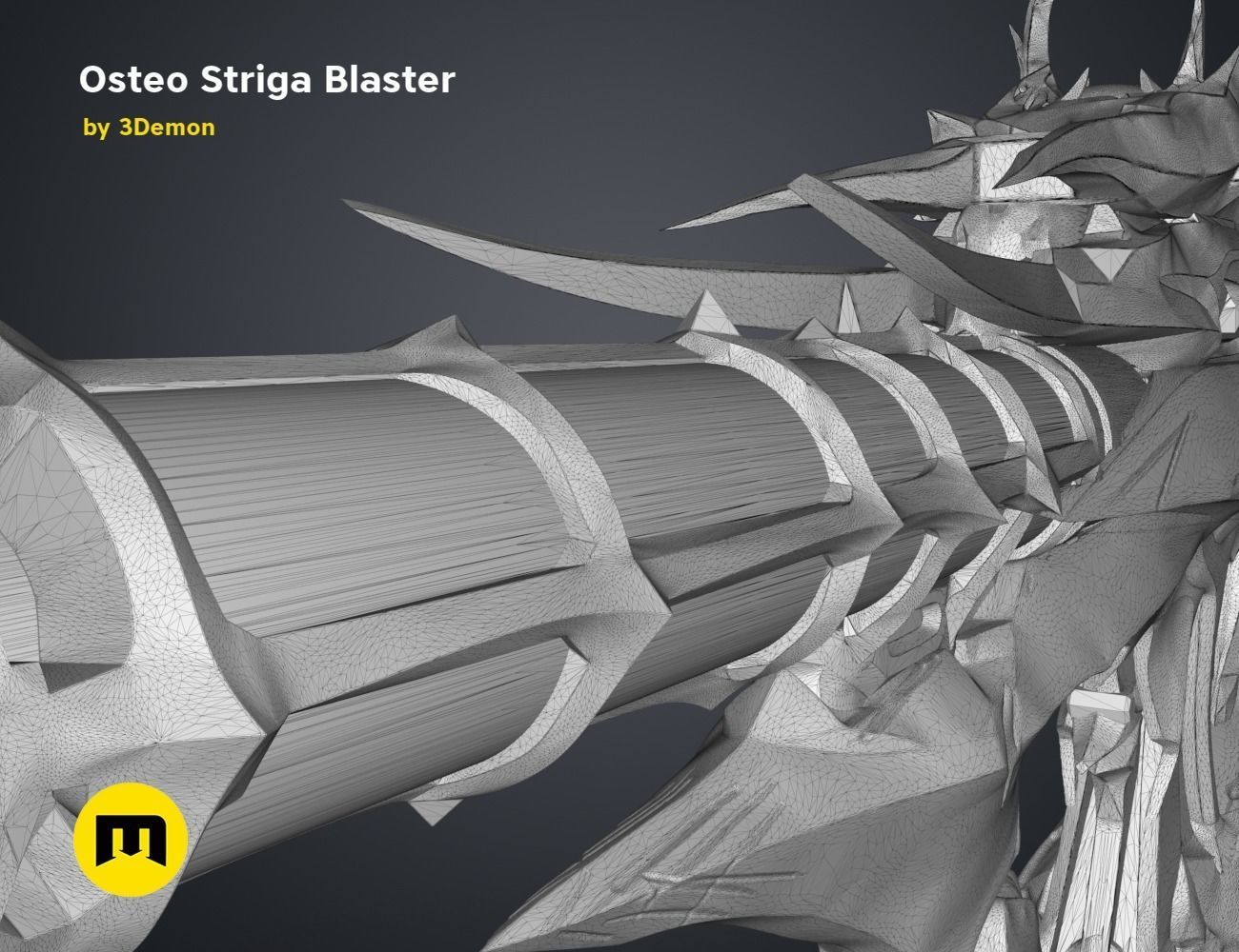 Osteo Striga Blaster 3D print model_13