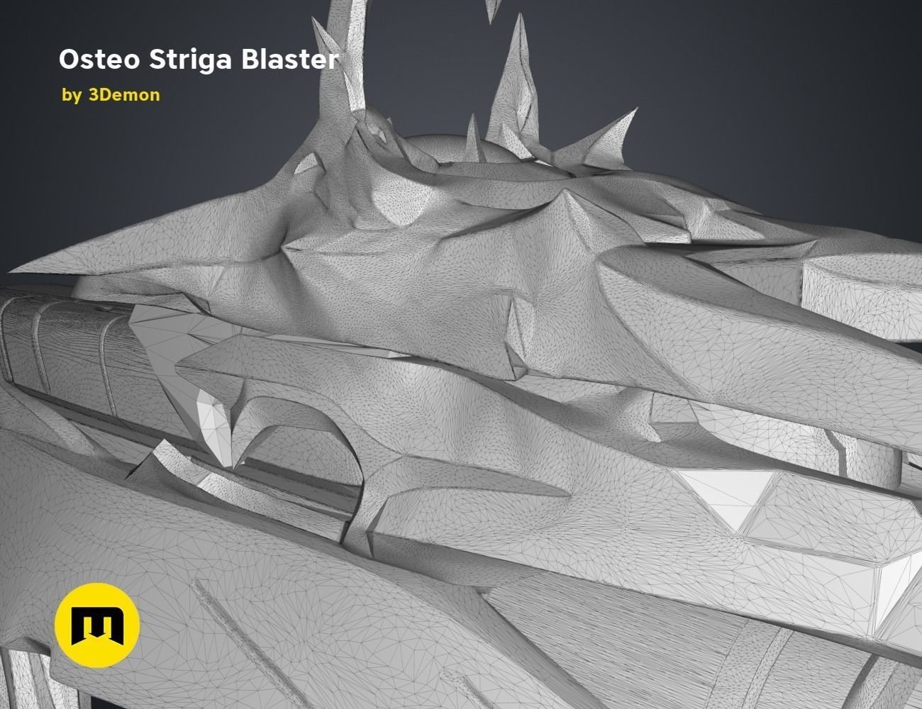 Osteo Striga Blaster 3D print model_17