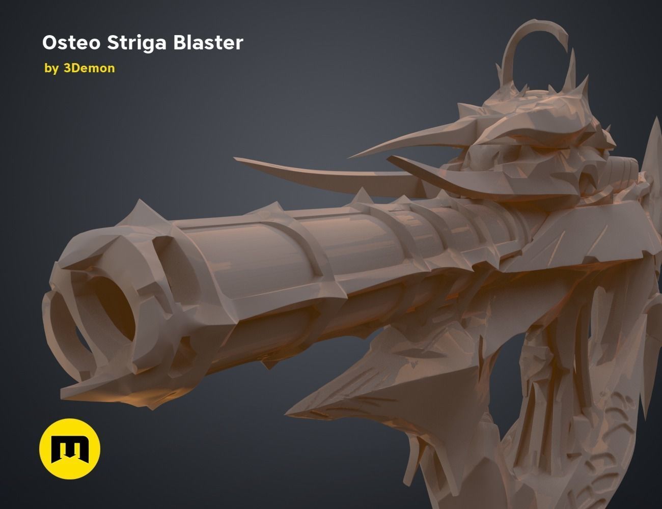Osteo Striga Blaster 3D print model_12
