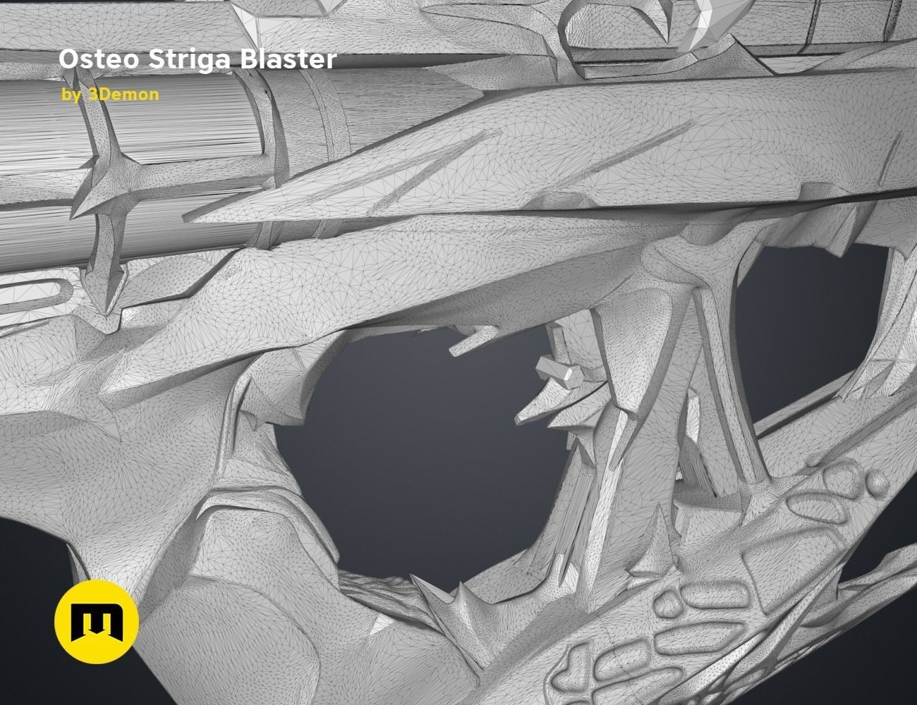 Osteo Striga Blaster 3D print model_19