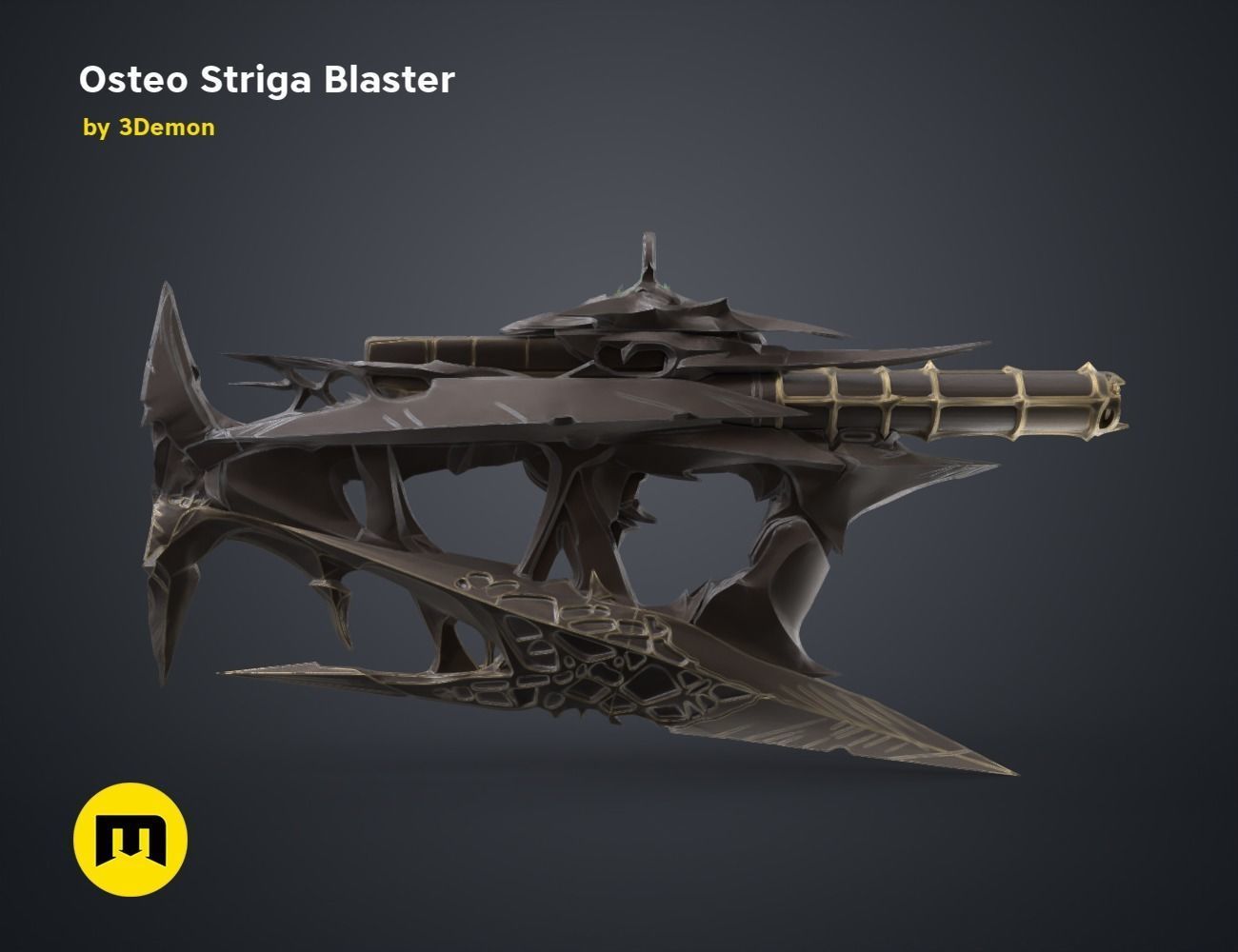 Osteo Striga Blaster 3D print model_1