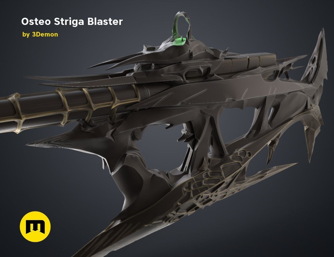 Osteo Striga Blaster 3D print model_25