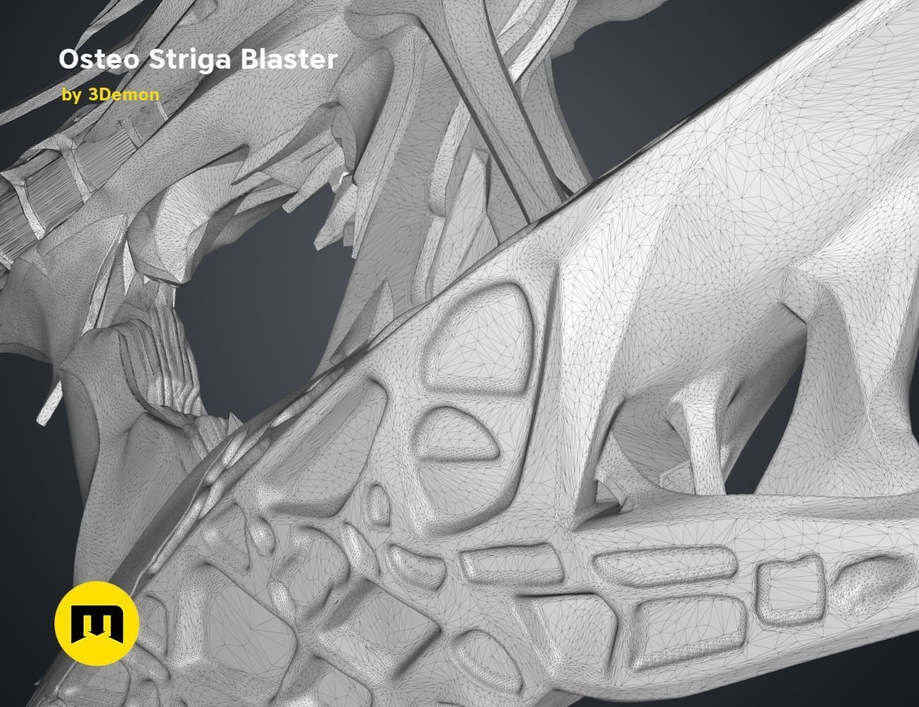 Osteo Striga Blaster 3D print model_15