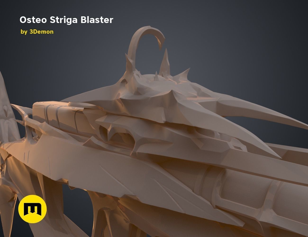 Osteo Striga Blaster 3D print model_16
