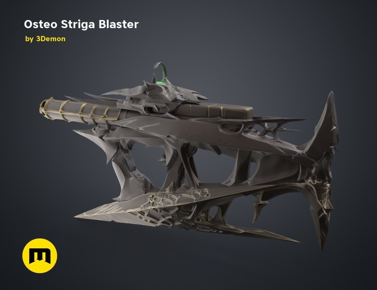 Osteo Striga Blaster 3D print model_20