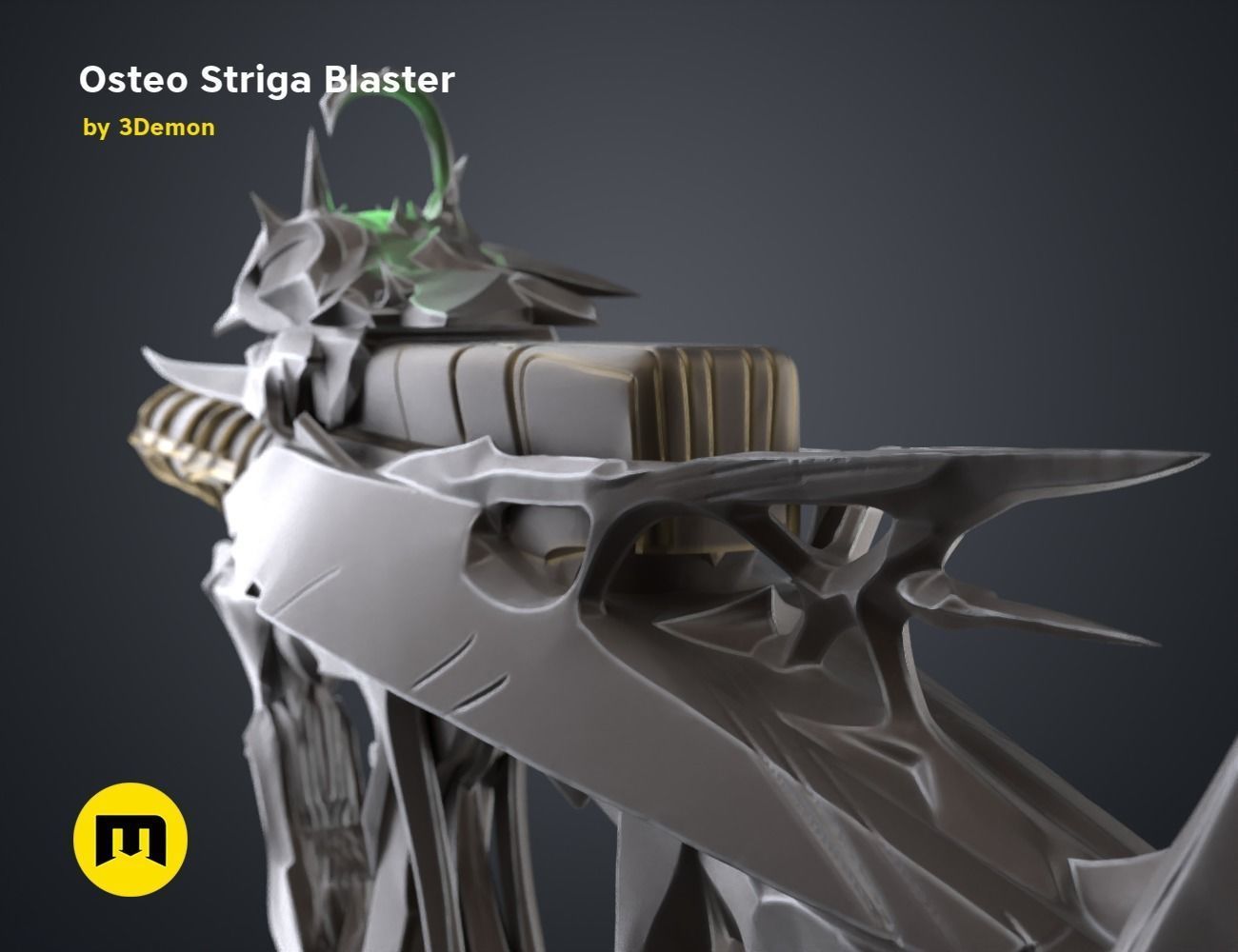 Osteo Striga Blaster 3D print model_22