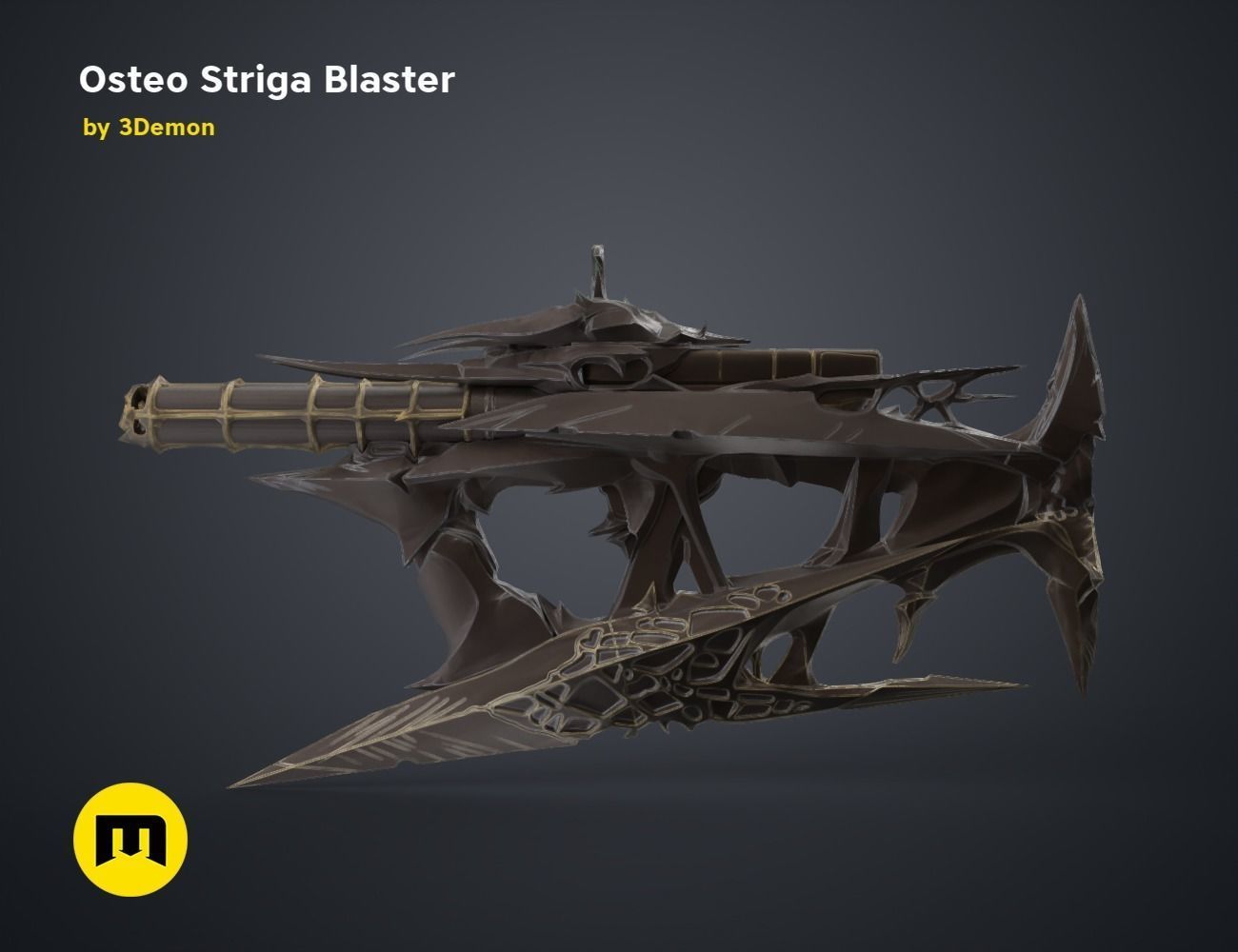 Osteo Striga Blaster 3D print model_26