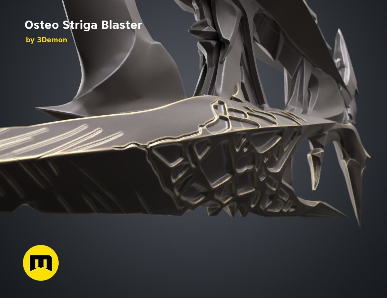 Osteo Striga Blaster 3D print model_4