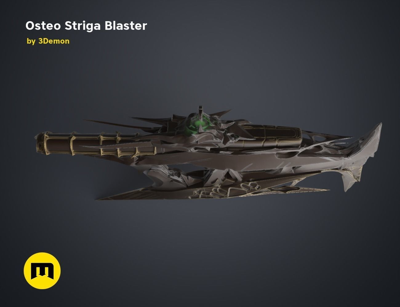 Osteo Striga Blaster 3D print model_24