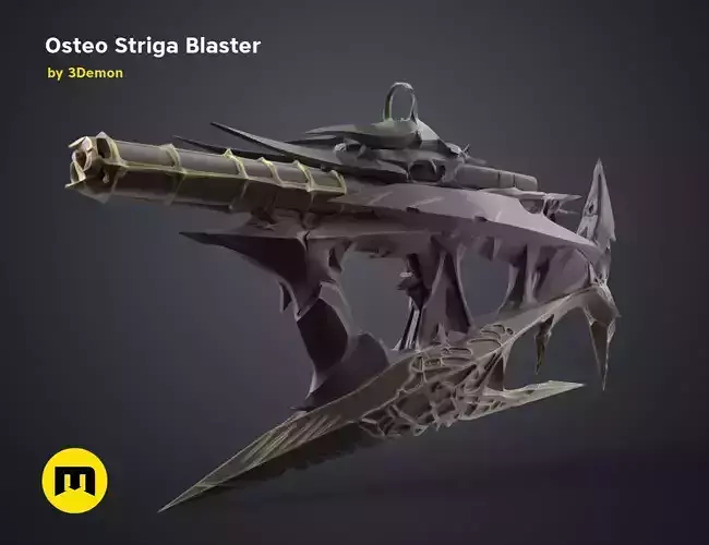 Osteo Striga Blaster 3D print model