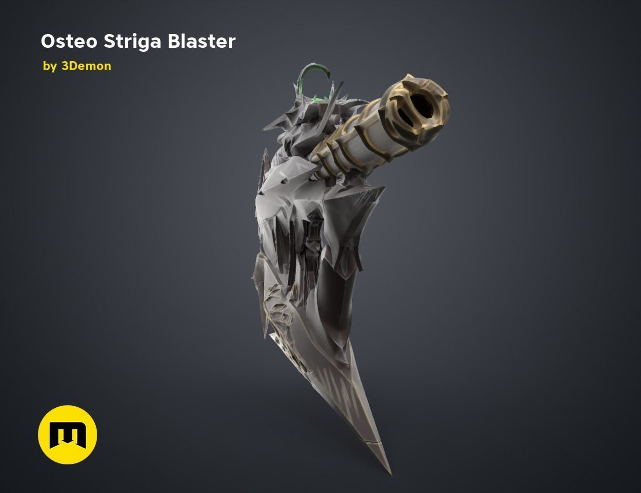Osteo Striga Blaster 3D print model_23