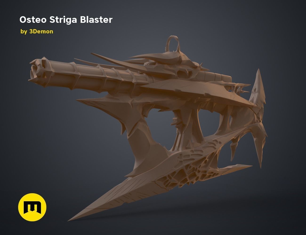 Osteo Striga Blaster 3D print model_10