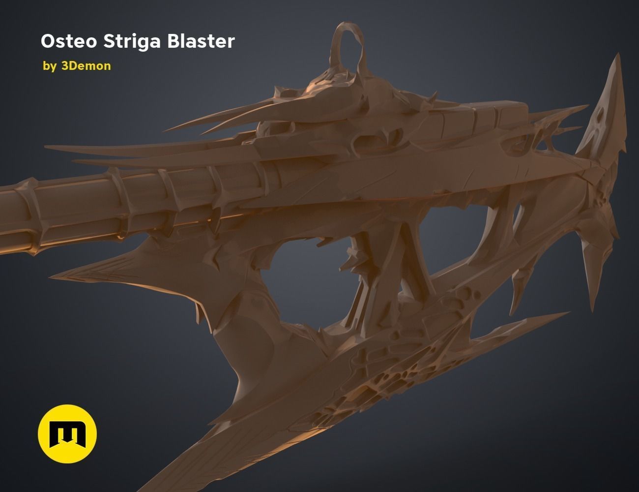 Osteo Striga Blaster 3D print model_18